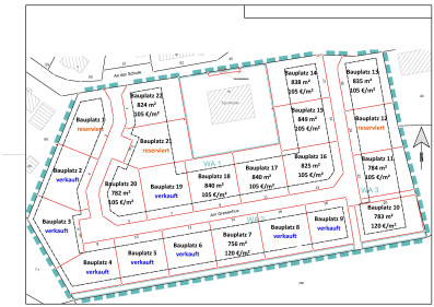 Vermarktungsplan - Gresenhorst Baugrundstücke November 2025